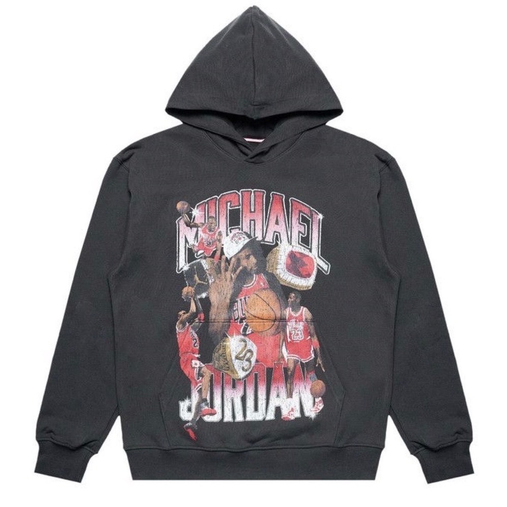 Jordan Michael Jordan Graphic Hoodie Mens XXL Off-Noir Black Fleece HJ4396-045